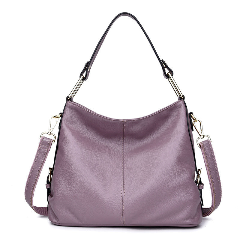 Fashion Genuine Leather Portable Crossbody Bag