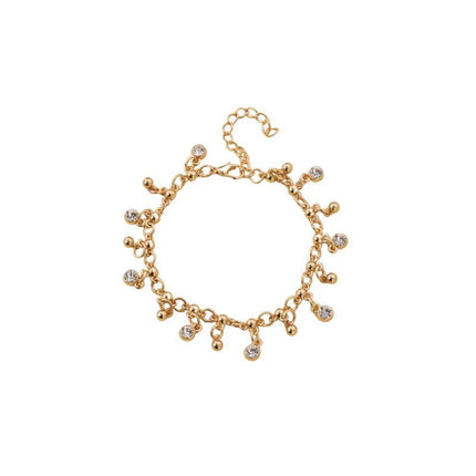 Minimalist Diamond Studded Tassel Bracelet