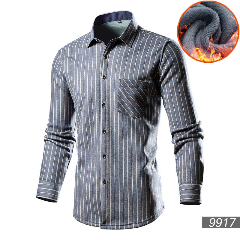 Men's Trendy Fleece-lined Thick Warm Trendy Shirt