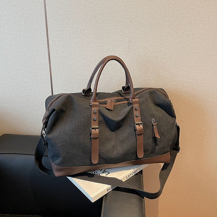 Outdoor Dry Wet Separation Canvas Fitness Travel Bag