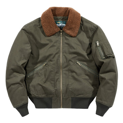 Men's Fleece-lined New Loose Lamb Wool Casual Jacket