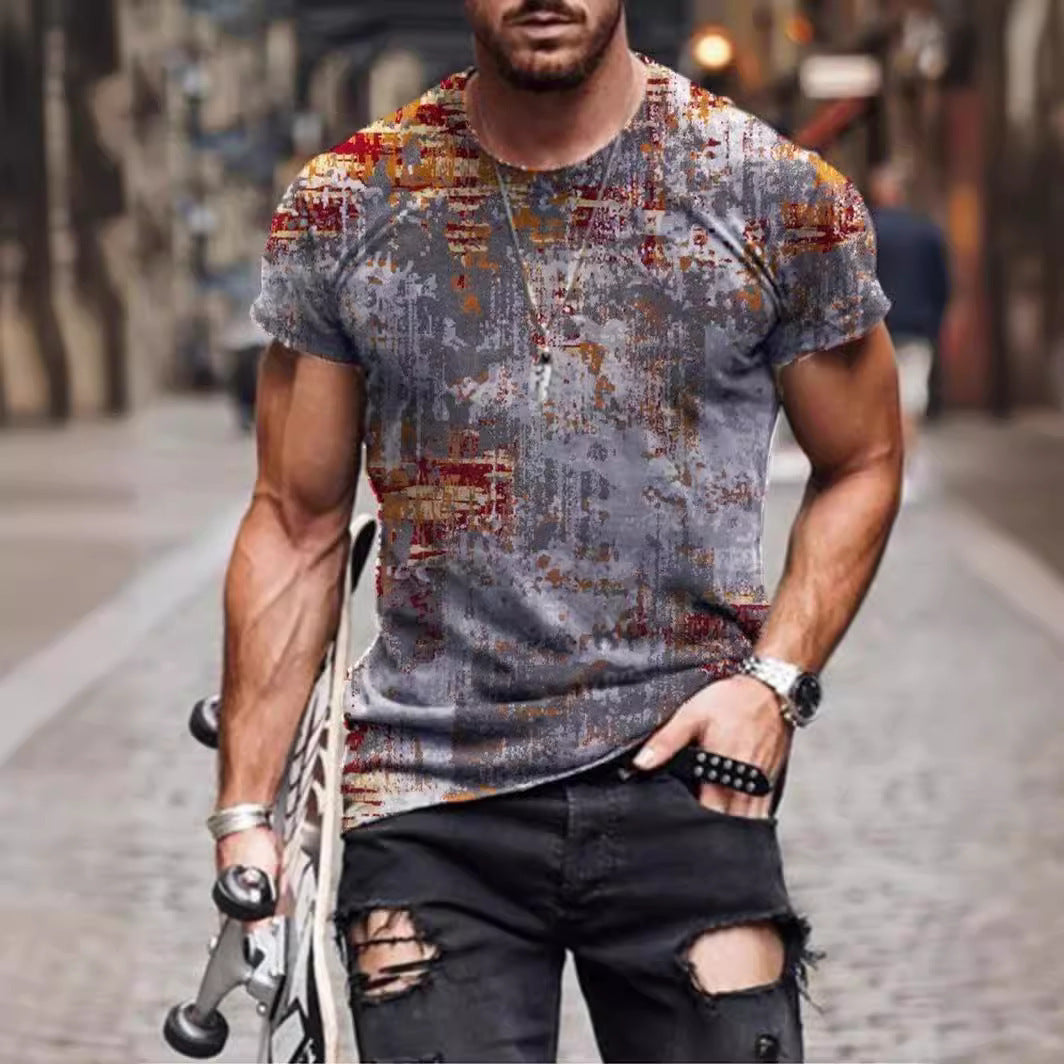 Men's Printed Short-sleeved T-shirt