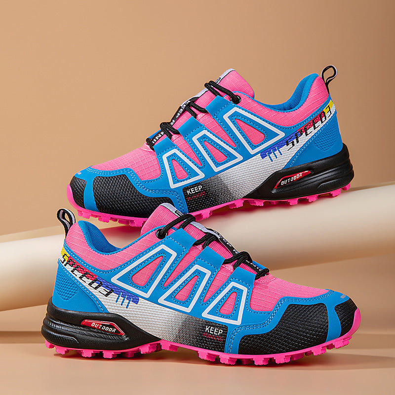 Hiking Breathable Large Size Shoes Front Lace-up