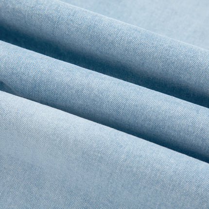 Beau Blue Plus Size Seam Detail Patch Pocket Raw Cut Shift Jeans