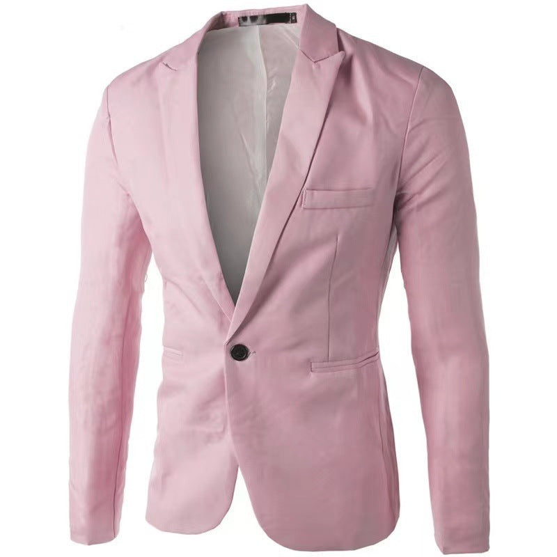 Fashion Men's Casual Single-breasted Small Suit