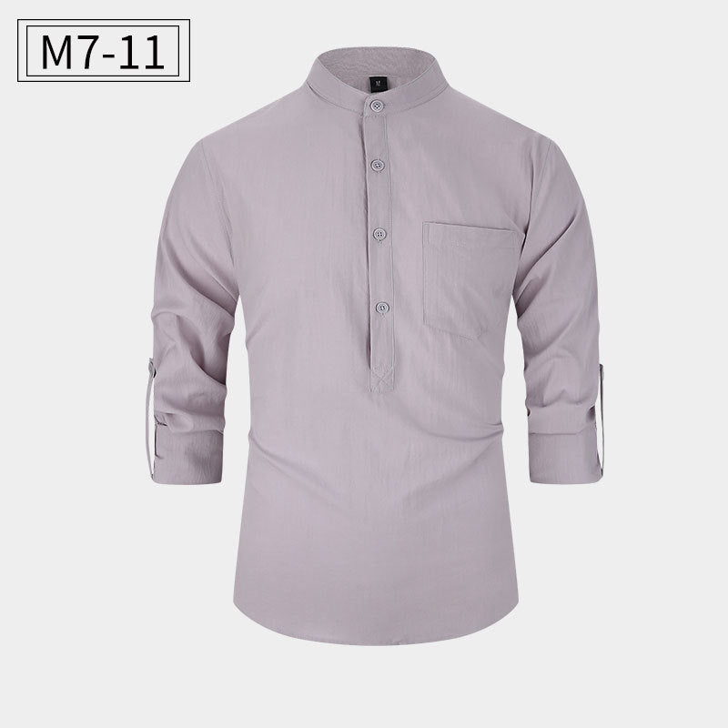 New Men's Cotton Shirt Casual Style