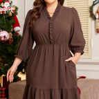 Coffee / 1X / 95%Polyester+5%Elastane