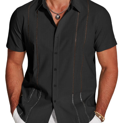 Men's Shirt Hawaiian Short Sleeve Shirt 3D Digital Print Holiday Printing
