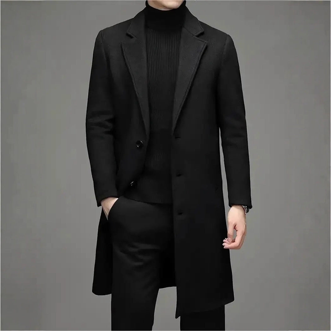 Men's Fashion Casual Slim-fit Woolen Coat