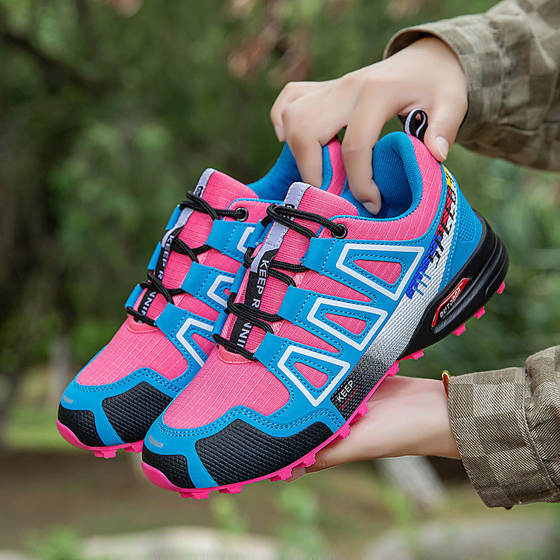 Hiking Breathable Large Size Shoes Front Lace-up