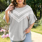 Light Grey / 1X / 70%Polyester+27%Viscose+3%Elastane