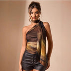 color blocking Printing / L