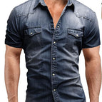 Short Sleeve Dark Blue / 2XL