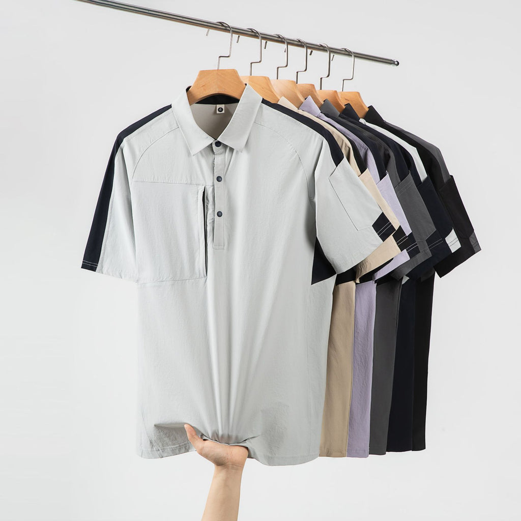 Lapel Short Sleeve Business Work Wear