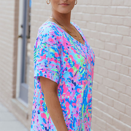 Loose Painted Floral Tee
