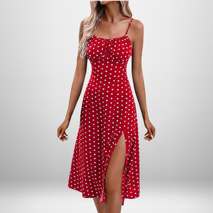 Elegant Floral Ruched Cami Dress