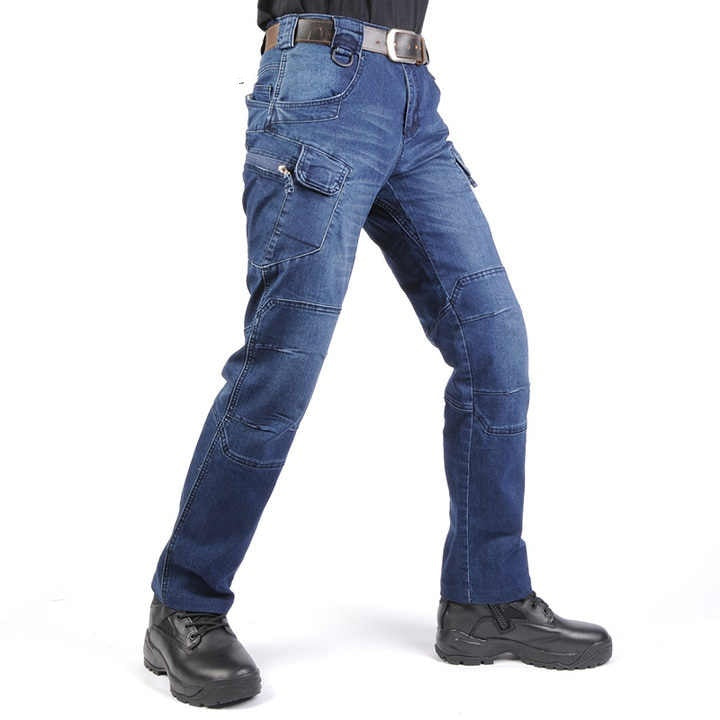 Tactical Jeans Straight Slim Training Men's Trousers