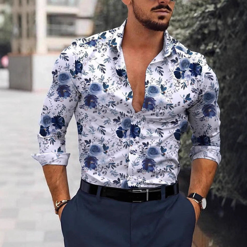 Men's Long-sleeved Shirt Spring And Autumn New