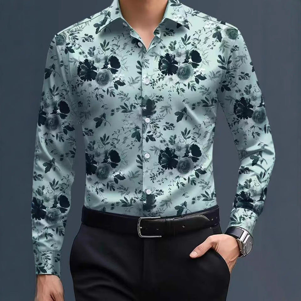 Men's Long-sleeved Shirt Spring And Autumn New
