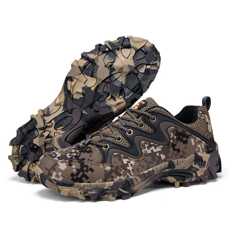 Outdoor Leisure Plus Size Breathable Hiking Shoes Men