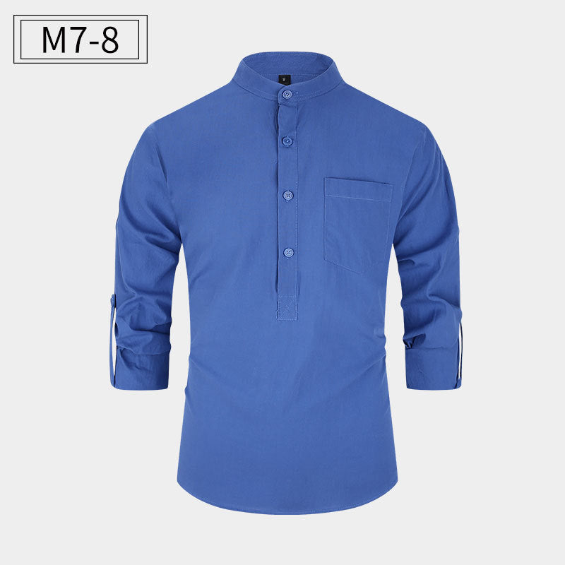New Men's Cotton Shirt Casual Style