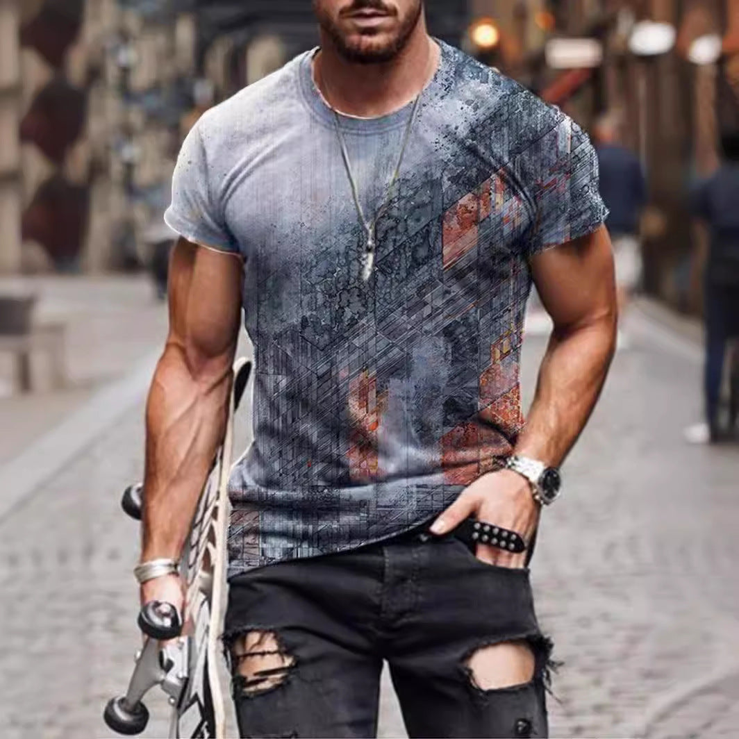 Men's Printed Short-sleeved T-shirt