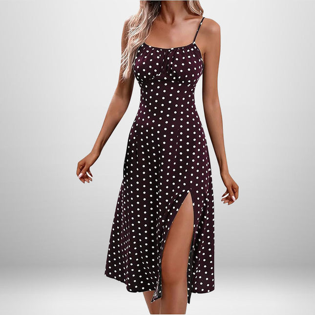 Elegant Floral Ruched Cami Dress