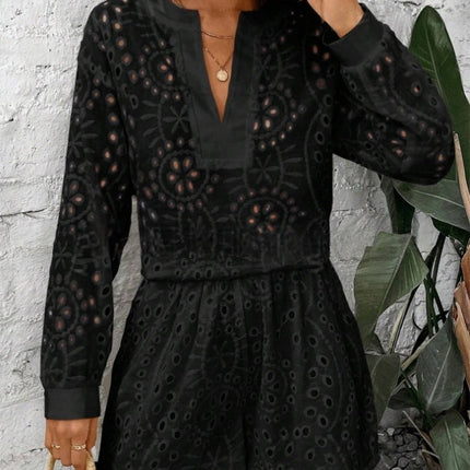 Loose V-Neck Fashionable Casual Womens Set