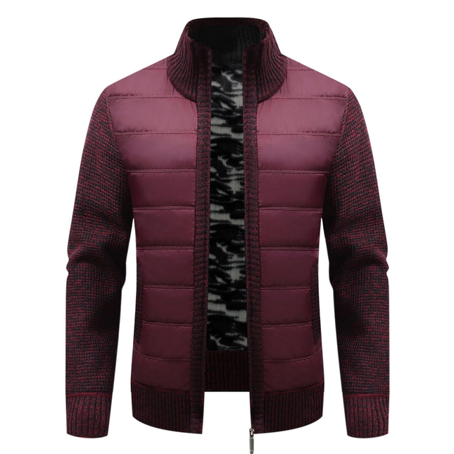 Men's Thickened Long-sleeve Cardigan Sweater Coat