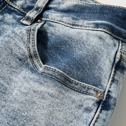 Myosotis High Rise Button Zip Fly Medium Wash Jeans