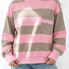 Pink Stripe / 1X / 100%Polyester