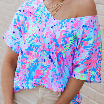 Loose Painted Floral Tee