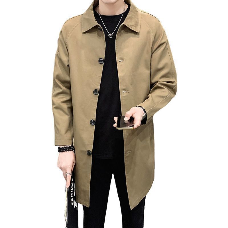 Men's Casual Loose Mid-length Coat