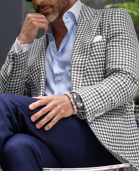 Men's Two-button Large Pocket Suit Jacket