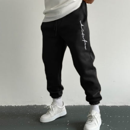 Men's Autumn Leisure Printed Minimalism Casual Pants