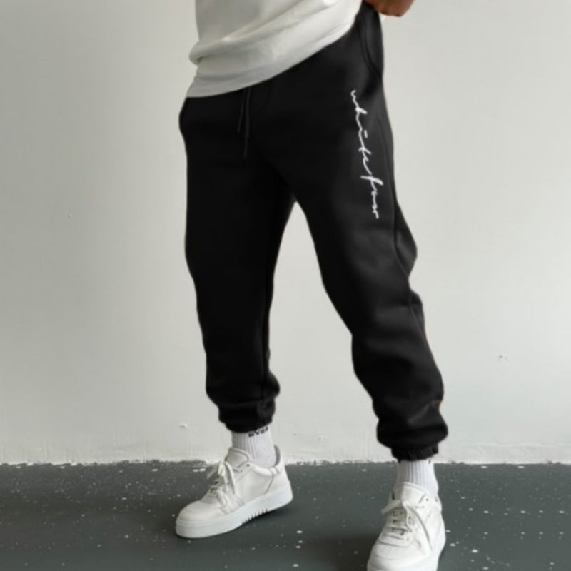 Men's Autumn Leisure Printed Minimalism Casual Pants