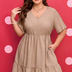 Dark Khaki / 1X / 97%Polyester+3%Elastane