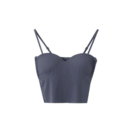Ice-silk Seamless Camisole With Chest Pads Figure-flattering Outerwear