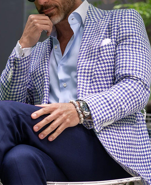 Men's Two-button Large Pocket Suit Jacket