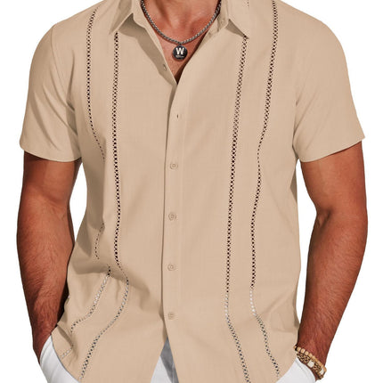 Men's Shirt Hawaiian Short Sleeve Shirt 3D Digital Print Holiday Printing