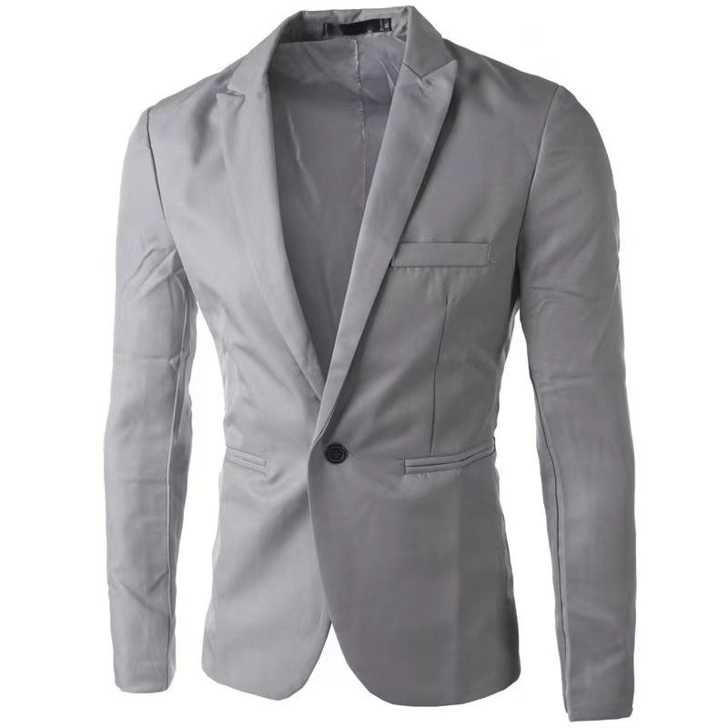 Fashion Men's Casual Single-breasted Small Suit