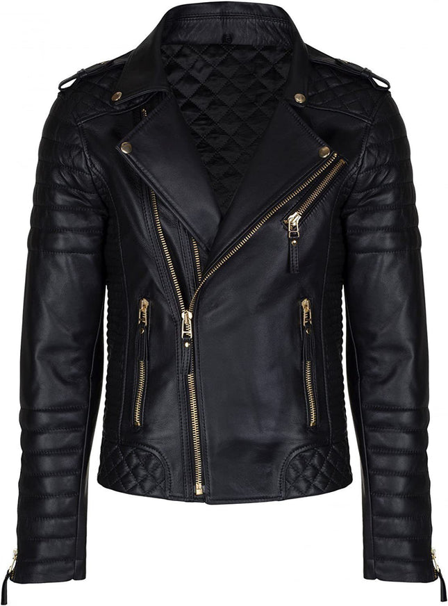 Thick Collar European And American Double Zipper Jacket