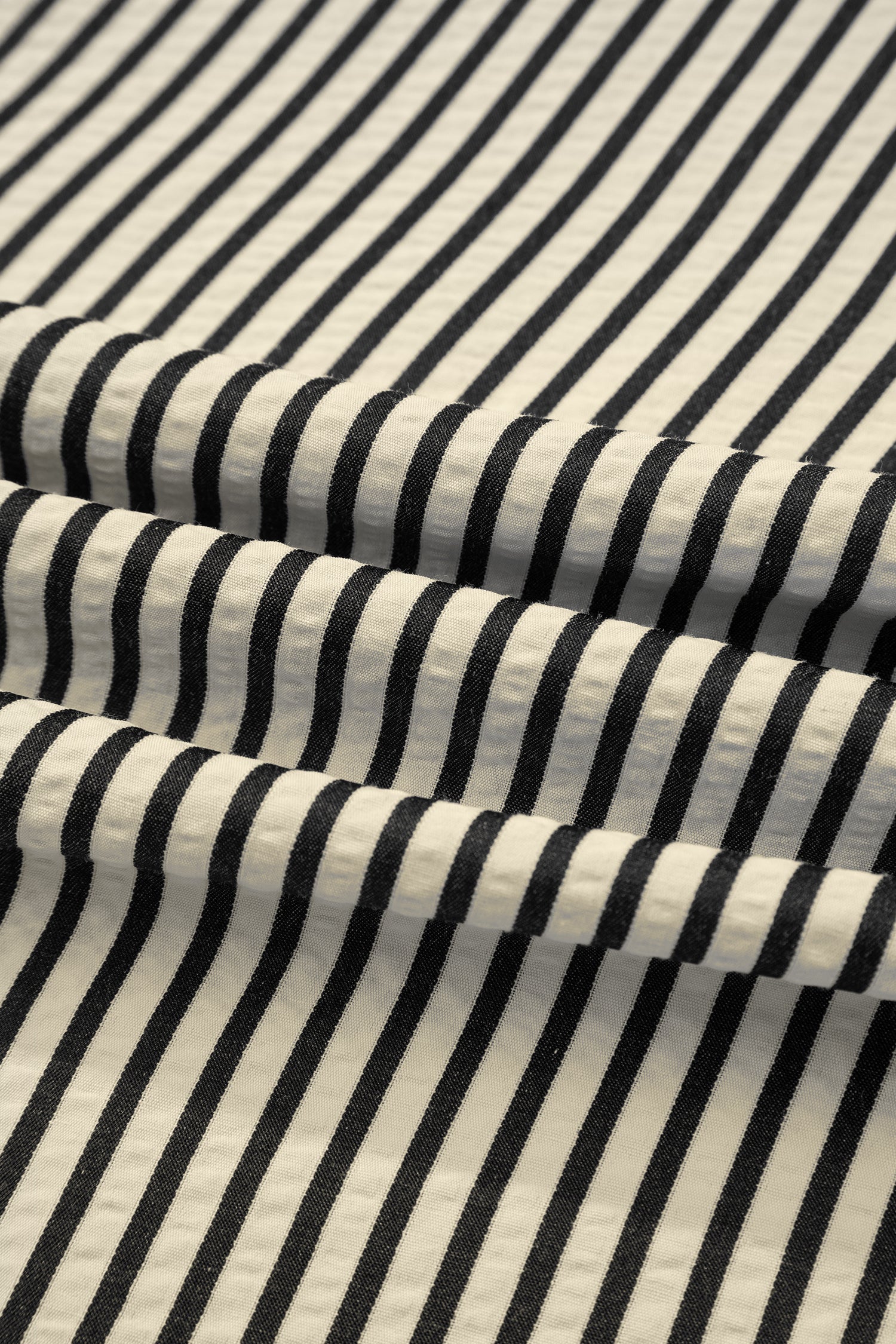 Black Stripe V Neck Zip Front Cinched High Waist Midi Dress