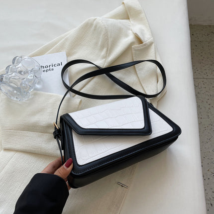 Stone Pattern Square Bag All-match One-shoulder High Sense
