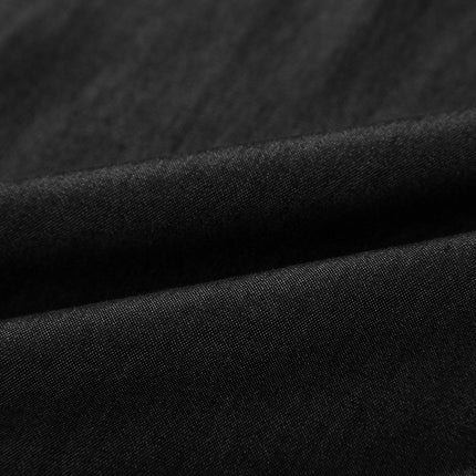 Black Side Pockets Frilled Smocked High Waist Wide Leg Jeans