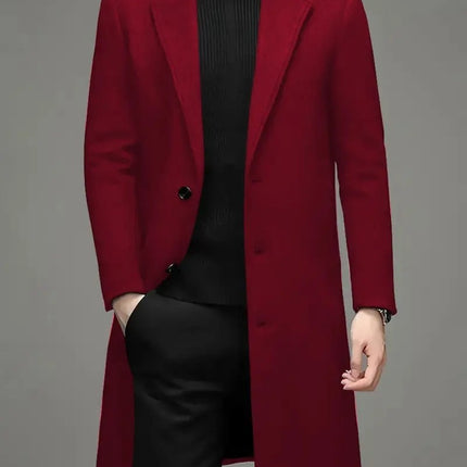 Men's Fashion Casual Slim-fit Woolen Coat