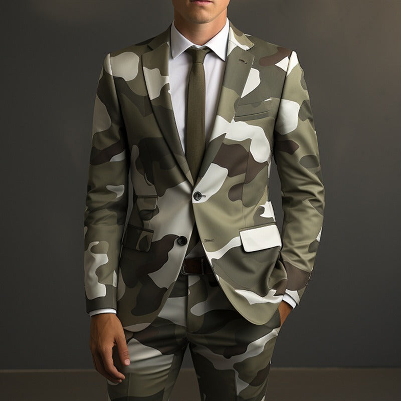 Men's 3D Digital Printing Suit Cos Party