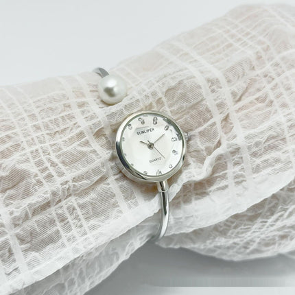 Women's High-grade Simple Pearl Bangle Watch High-grade Watch