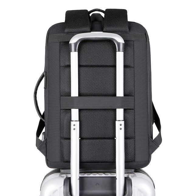 Multi-functional Black Breathable Laptop Backpack