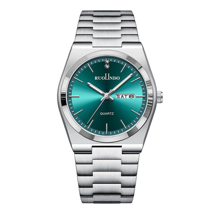 Double Calendar Advanced Stainless Steel Luminous Men's Watch